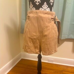 Urban Outfitters High Waist Tan Shorts